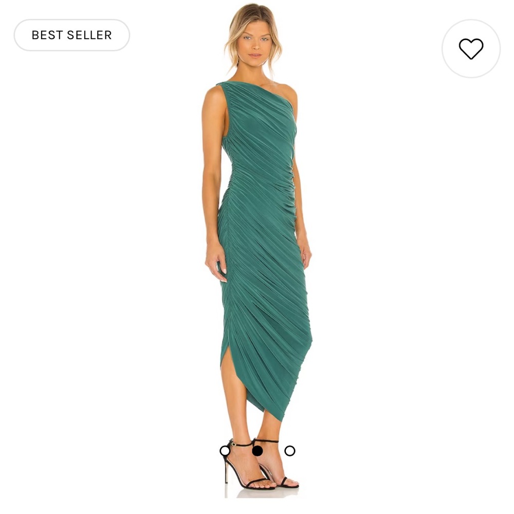 Norma Kamali Diana Gown in Mountain Green